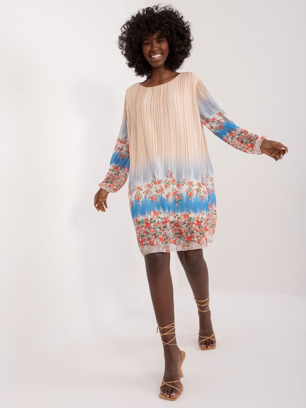 Italy Moda Dress-DHJ-SK-N8524.14X-beige