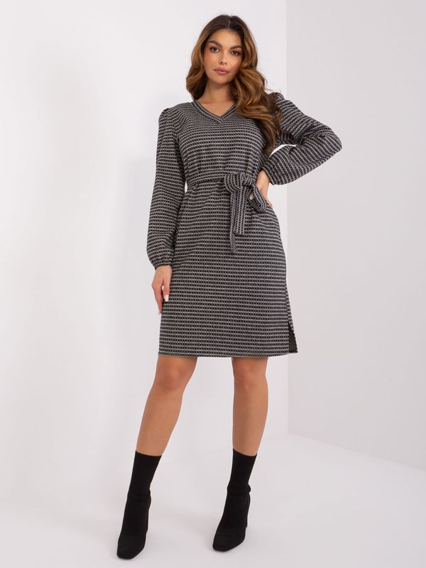 LAKERTA Dress-LK-SK-509474.50P-Grey-Black