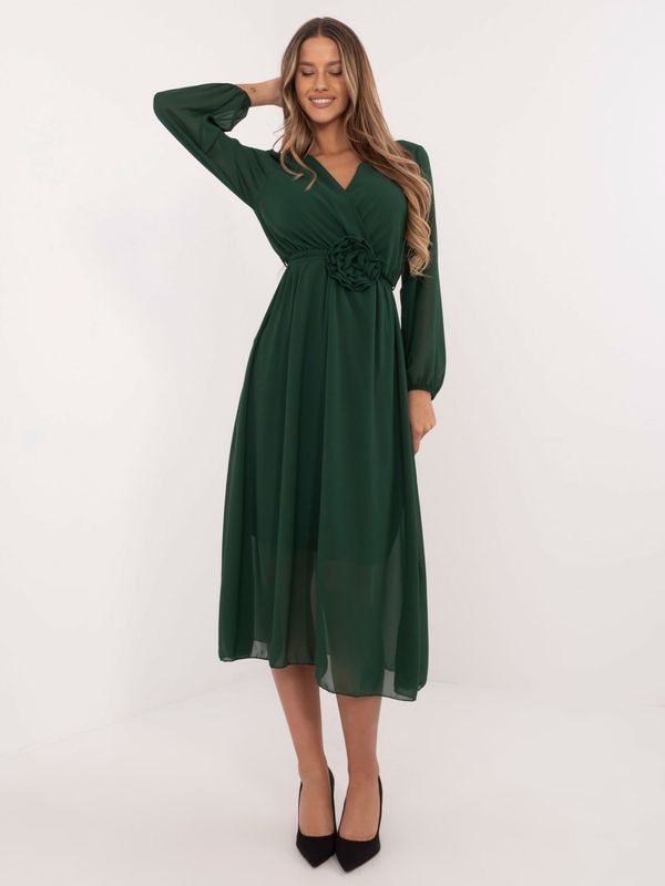 Italy Moda Dress-MI-SK-A1405.92P-dark green