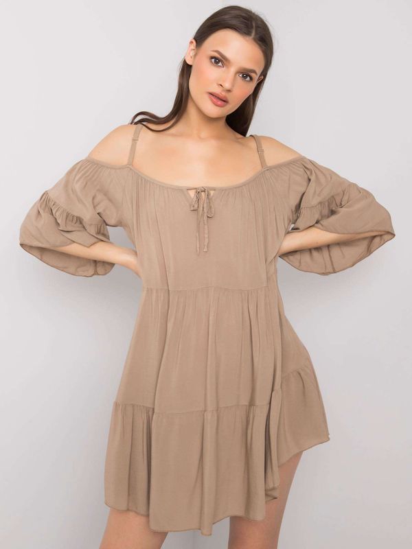 Och Bella Dress-TW-SK-BI-80840.20-dark beige