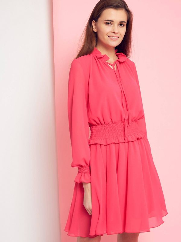 Cocomore Dress with a tie under the neck Cocomore Boutiqe pink