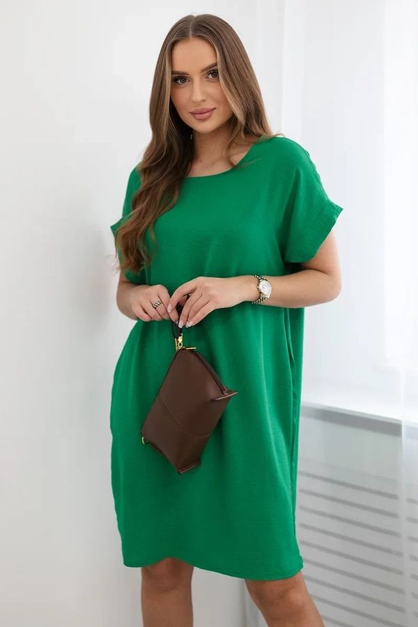 Kesi Dress with green pockets