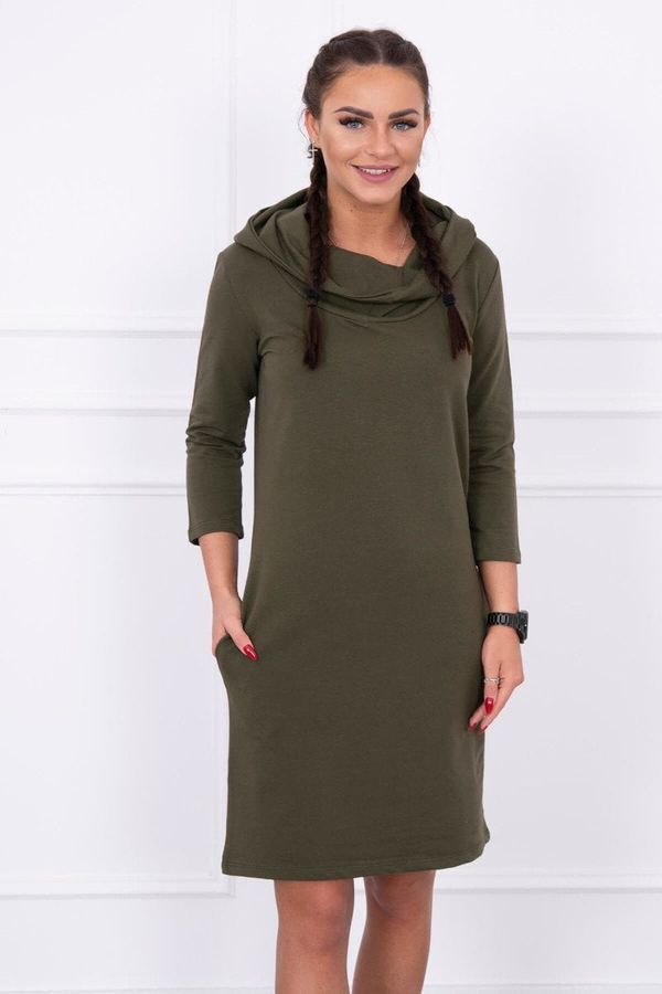 Kesi Dress with hood and khaki pockets