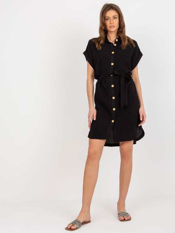 RUE PARIS Dress-WN-SK-VE40.41P-black