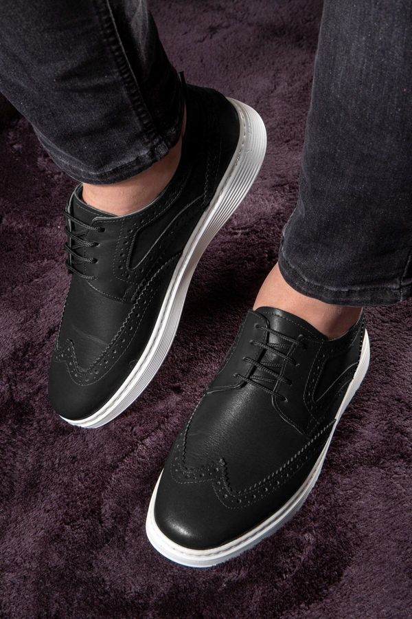 Ducavelli Ducavelli Night Genuine Leather Men's Casual Shoes, Summer Shoes, Lightweight Shoes, Lace-Up Leather Shoes.