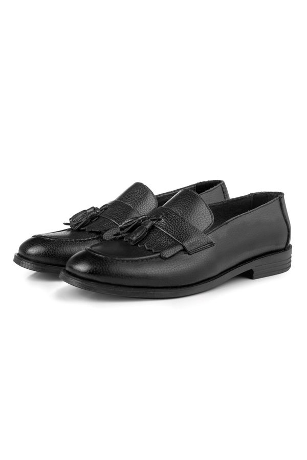 Ducavelli Ducavelli Tassel Genuine Leather Men's Classic Shoes, Loafer Classic Shoes, Moccasin Shoes