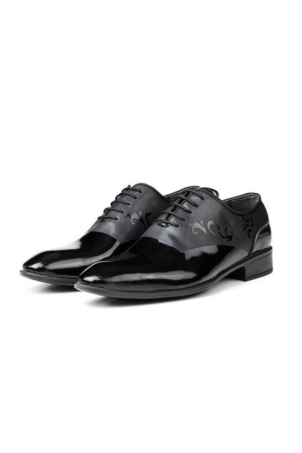 Ducavelli Ducavelli Tuxedo Genuine Leather Men's Classic Shoes Black