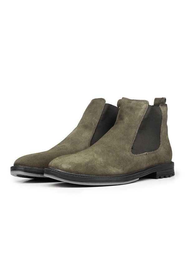 Ducavelli Ducavelli York Genuine Leather Suede Anti-Slip Sole Chelsea Daily Boots