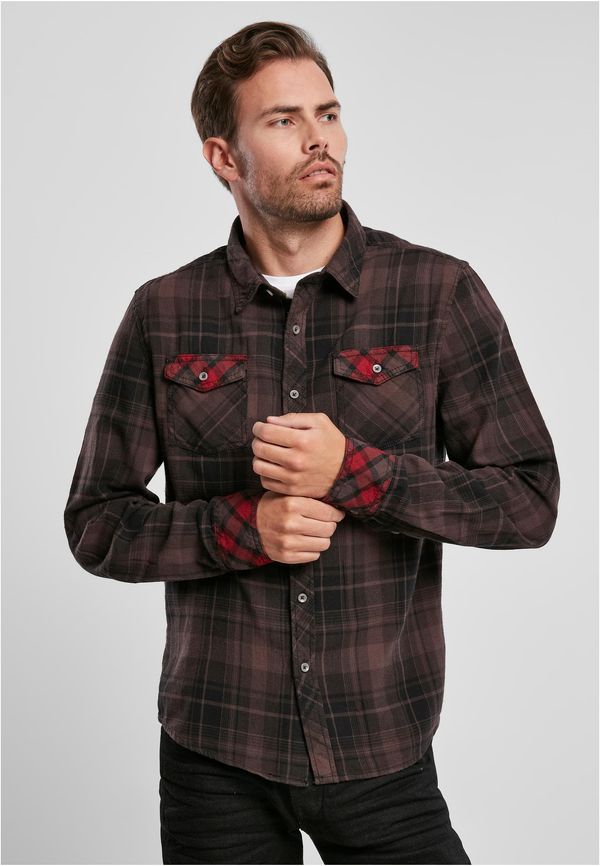 Brandit Duncan plaid shirt brown