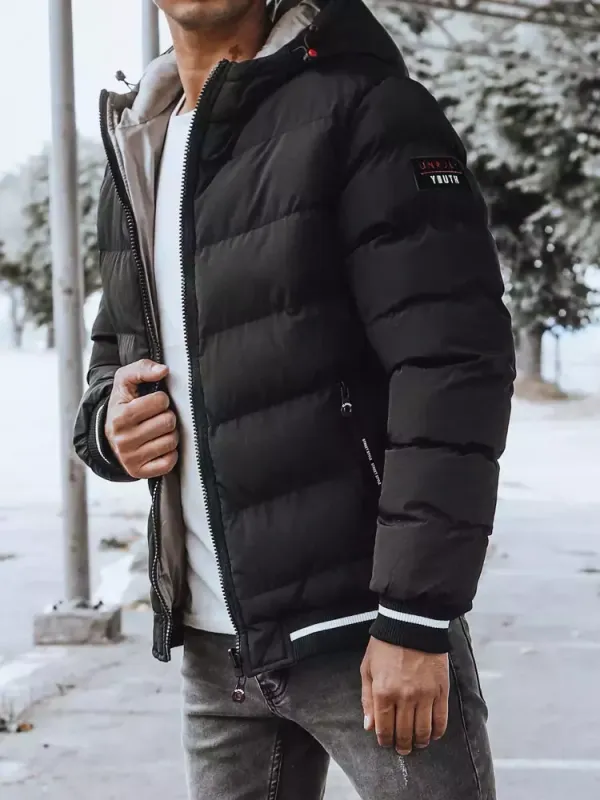 DStreet Dwustronna kurtka męska zimowa czarna Dstreet