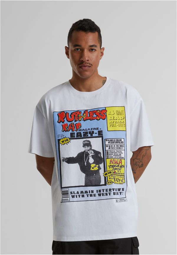 Mister Tee Eazy-E RAP Magazine Oversize T-Shirt White