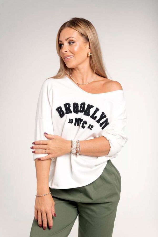 Michelle Ecru cotton blouse Brooklyn