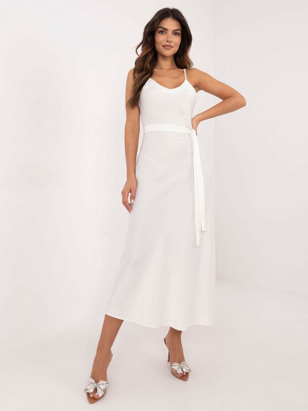 LAKERTA Ecru dress with slit