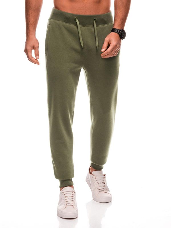 Edoti Edoti BASIC men's uniform sweatpants joggers - dark olive green