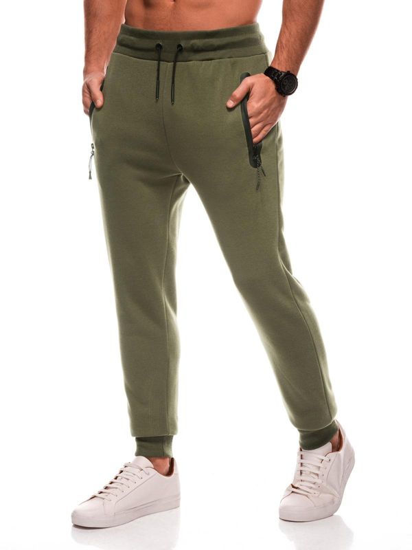 Edoti Edoti Men's BASIC uniform sweatpants - dark olive