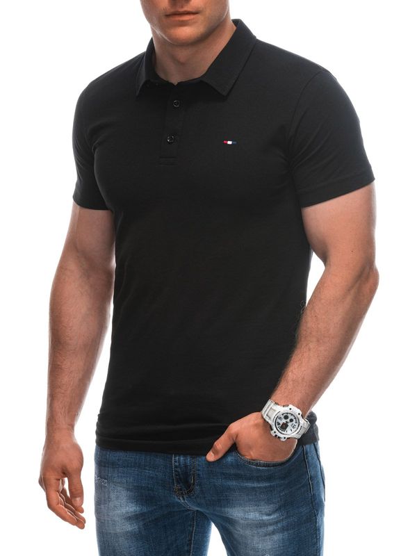 Edoti Edoti Men's plain polo shirt