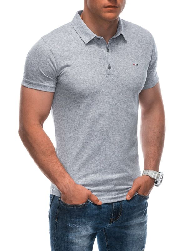 Edoti Edoti Men's plain polo shirt