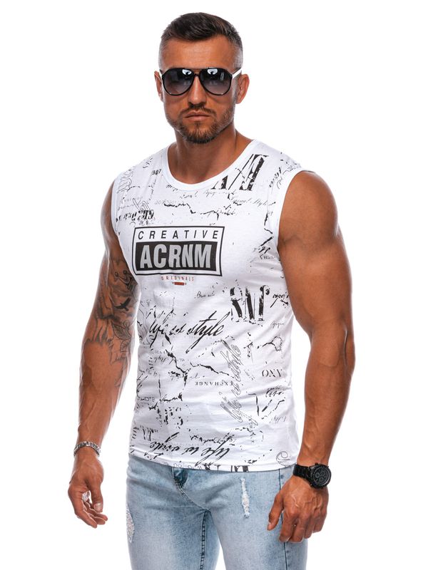 Edoti Edoti Men's printed tank top