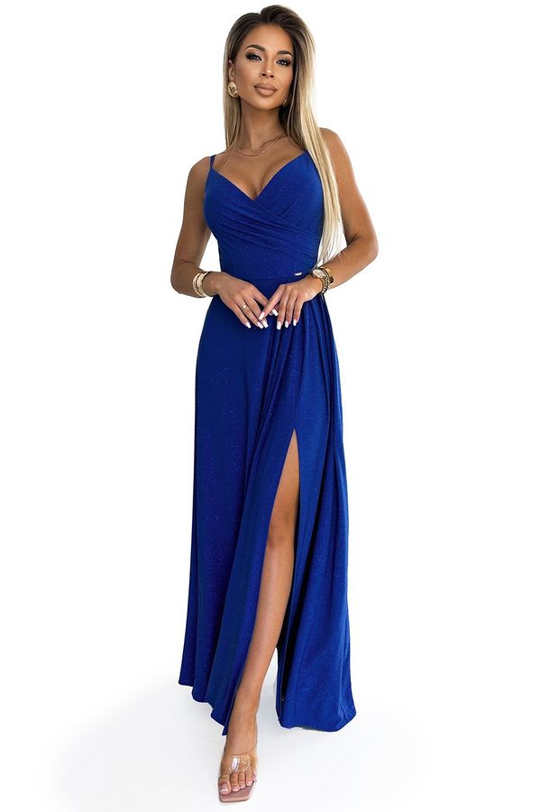 NUMOCO Elegant maxi long dress with straps Numoco