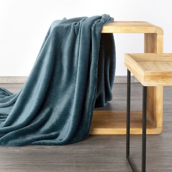 Eurofirany Eurofirany Unisex's Blanket 401091 Navy Blue