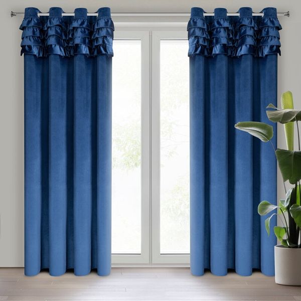 Eurofirany Eurofirany Unisex's Drape 432662 Navy Blue