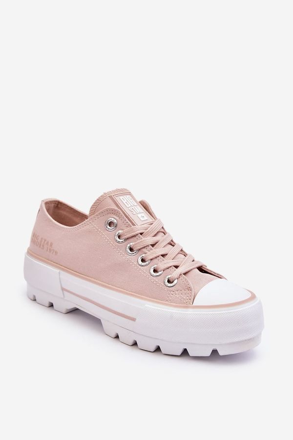 BIG STAR SHOES Fabric Sneakers on Big Star LL274151 Nude