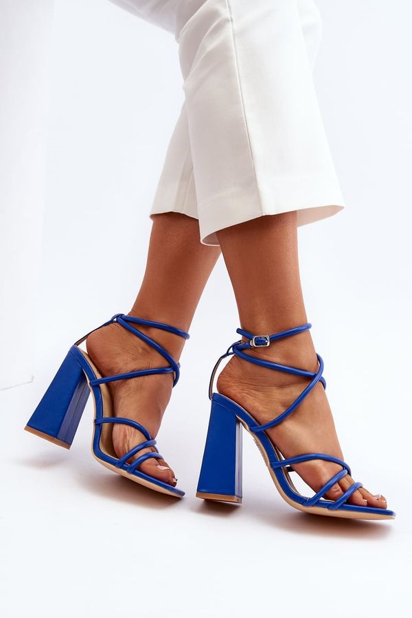 Kesi Fashionable blue high-heeled sandals Josette