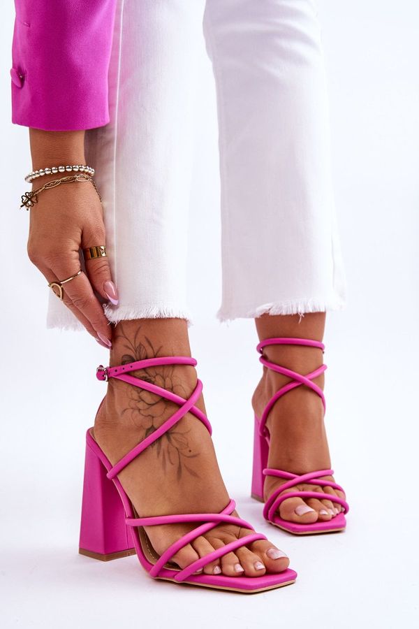 Kesi Fashionable High heel Sandals Pink Josette