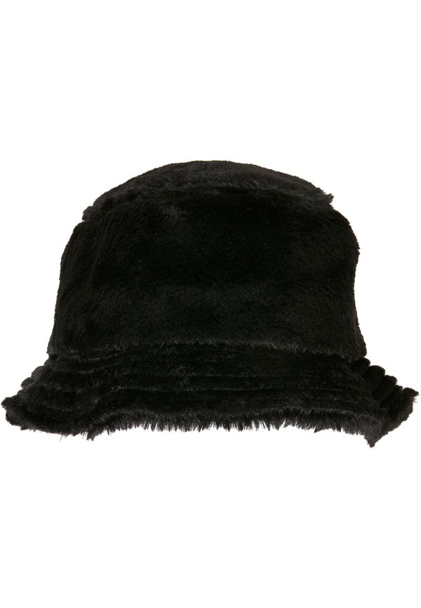 Flexfit Faux fur hat in black