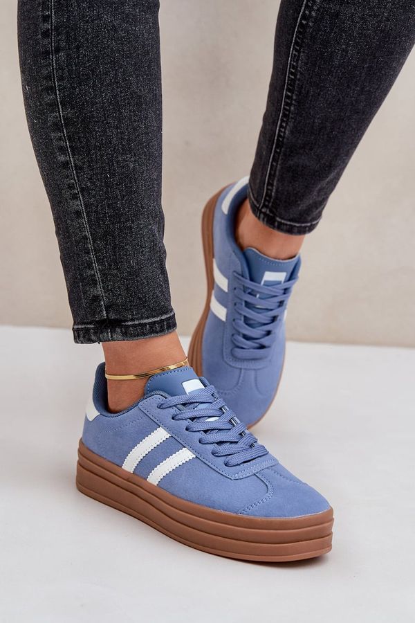 FB3 FB3 Women's Sneakers On Platform Blue Egelia