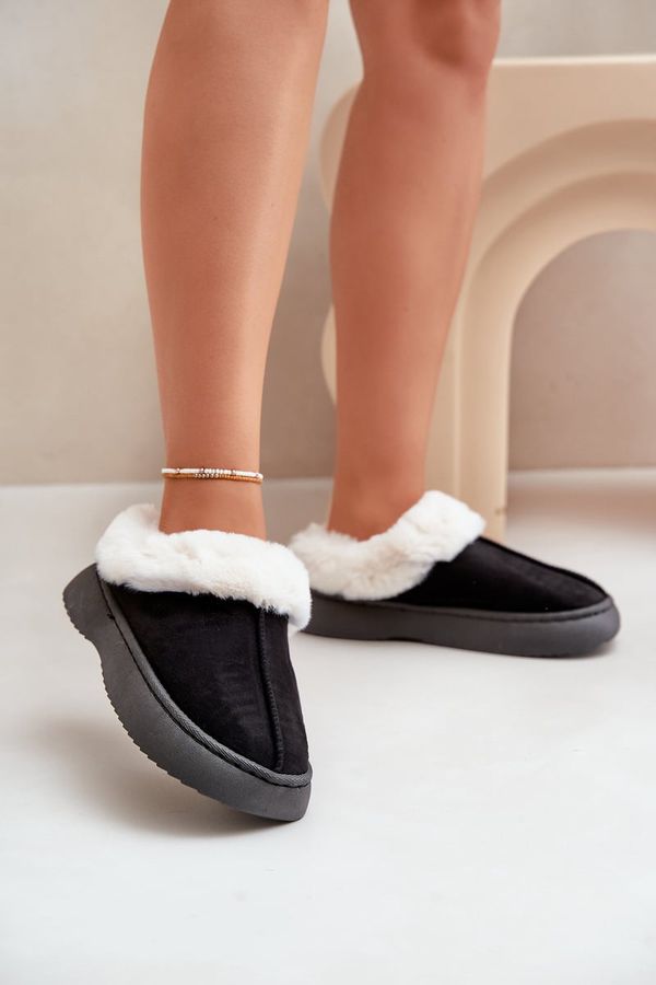 FK1 FK1 Women's Slippers With Fur Black Zinntia