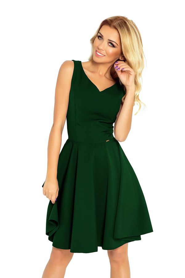 NUMOCO Flared dress with a Numoco neckline