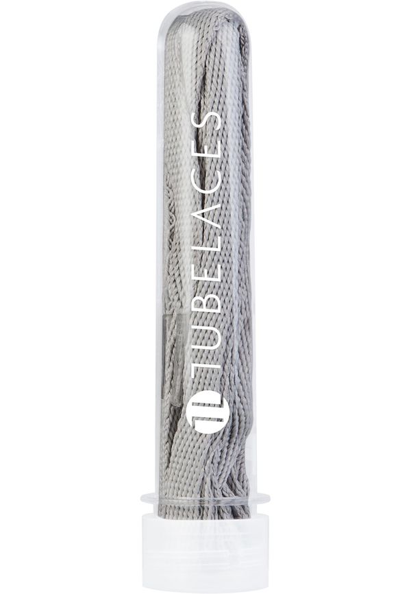 TUBELACES Flat laces grey 140cm