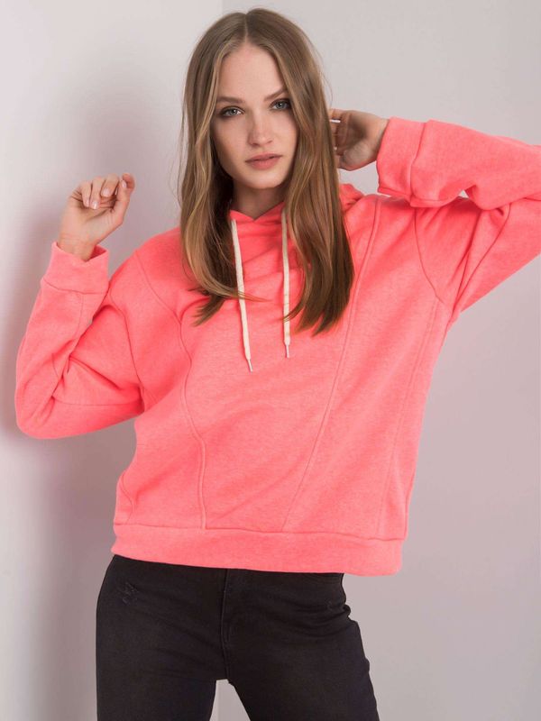 Fashionhunters Fluo pink hoodie by Emma