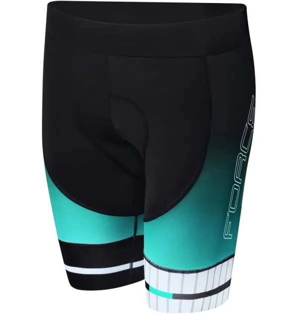 Force Force Dash Lady Women's Cycling Shorts with Chamois - Turquoise, XS