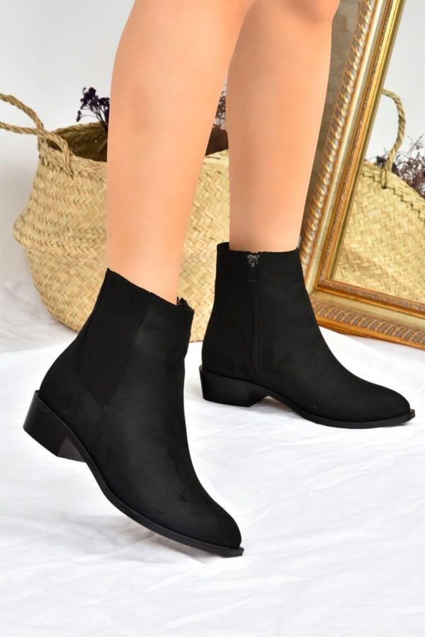 Fox Shoes Fox Shoes Women's Black Low Heel Daily Boots