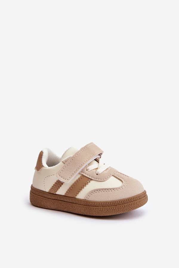 FR1 FR1 Children's Velcro Sneakers Beige Tromella