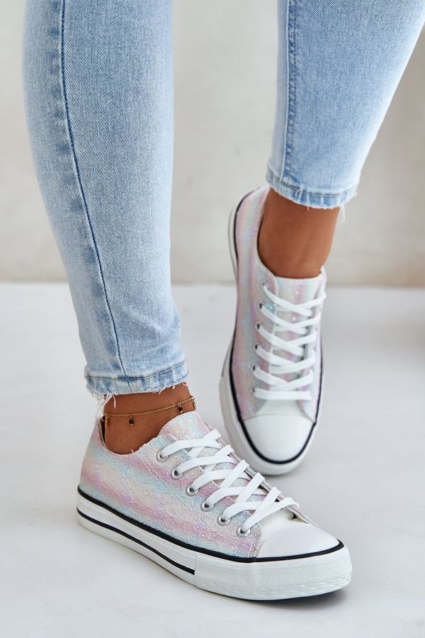 FR1 FR1 Women's Sneakers Decorated With Sequins Multicolor Nolrina