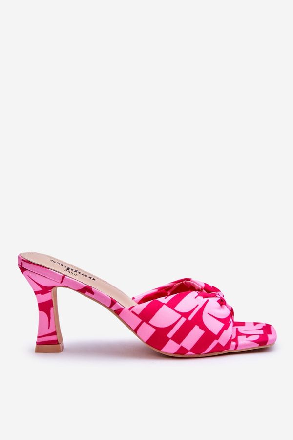 FS1 FS1 Fashionable High Heels In Print Pink Floria