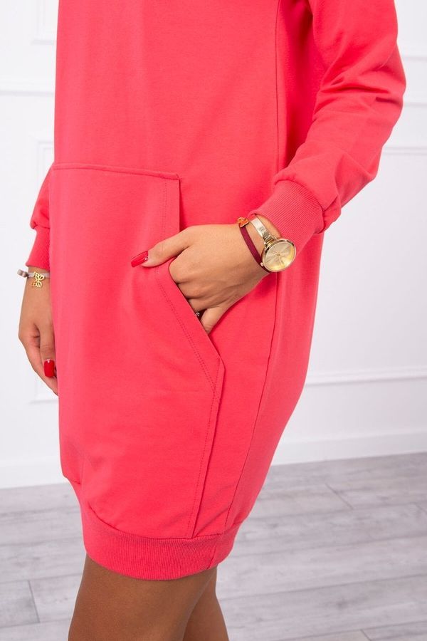 Kesi Fuchsia dress with a hood