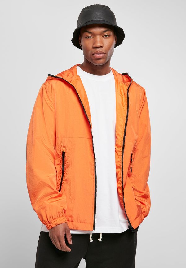 Urban Classics Full Zip Nylon Crepe Jacket Tangerine