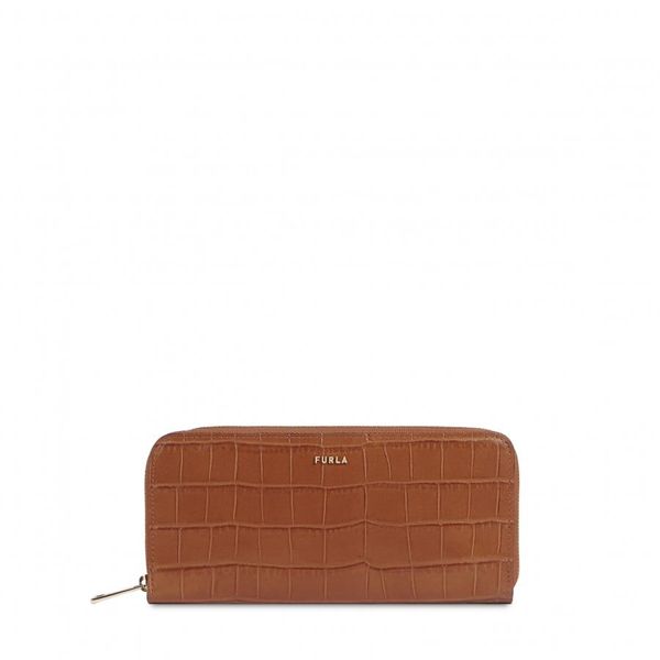 Furla Furla Wallet - BABYLON Extra Large Zip Around Wallet brown