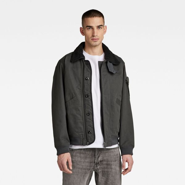 G Star G-STAR Jacket - Famous brushed hb r o dark grey