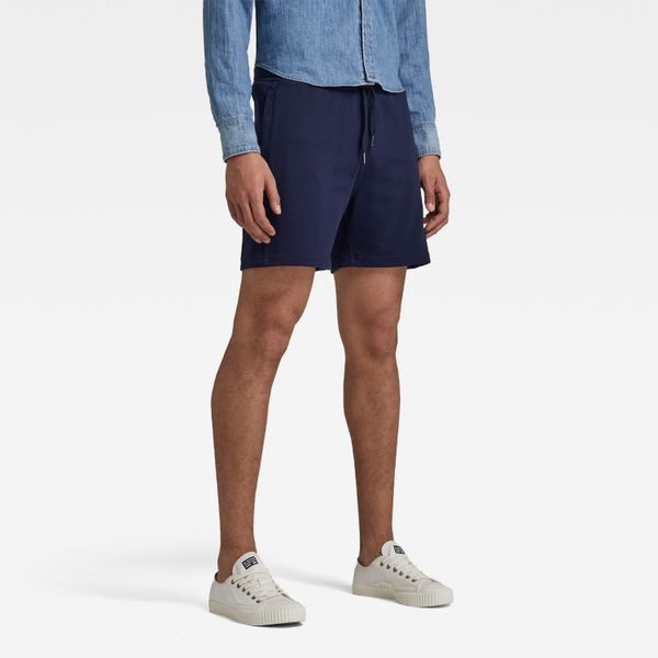 G Star G-STAR Shorts - Stitch panel sw short dark blue