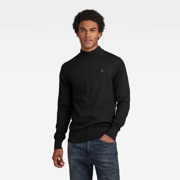 G Star G-STAR Sweater - Premium core mock knit black