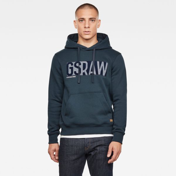 G Star G-STAR Sweatshirt - Applique Logo hdd sw l\s dark blue