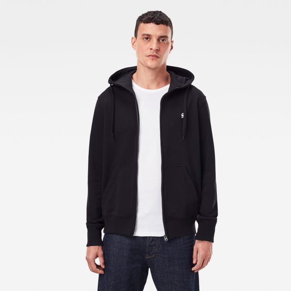 G Star G-STAR Sweatshirt - HDD zip sw l\s black