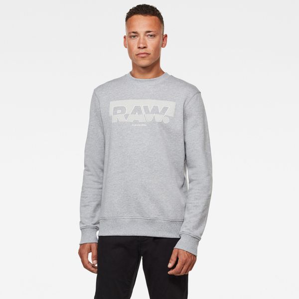 G Star G-STAR Sweatshirt - Raw Block Raster r sw l\s grey