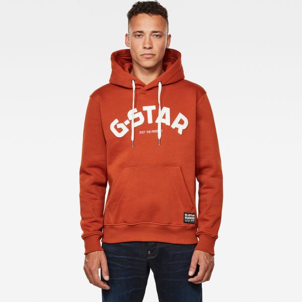 G Star G-STAR Sweatshirt - Varsity Felt hdd sw l\s orange