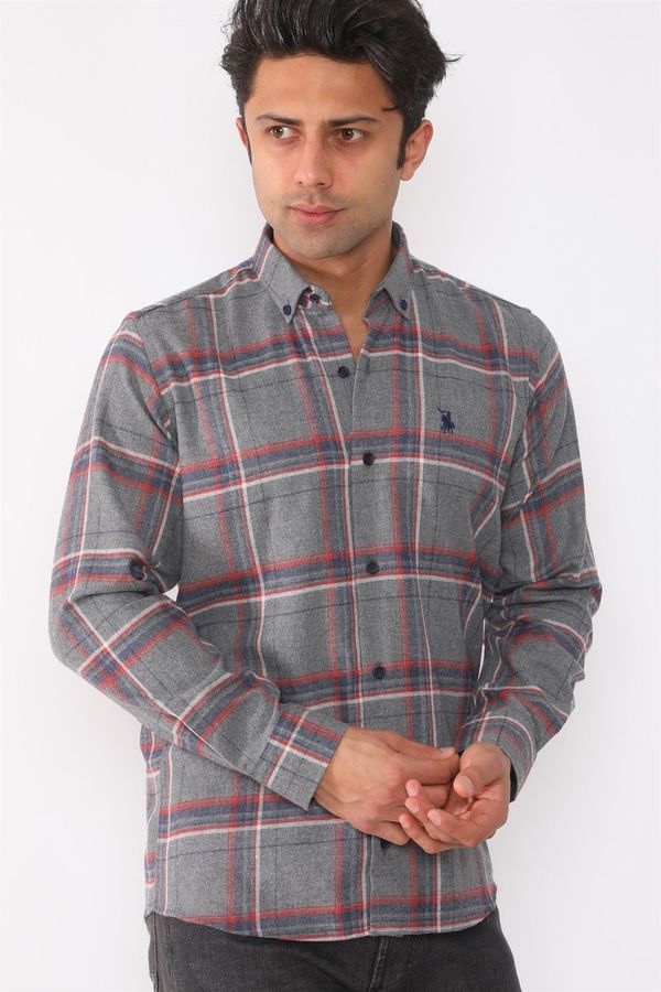 dewberry G708 DEWBERRY MEN'S SHIRT-ANTHRACITE